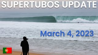 Supertubos WSL Event update from Peniche Portugal for March 4 2023 [upl. by Iaht]