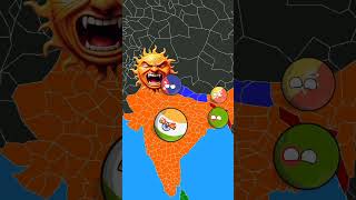 Sun ne Earth par sabhe country ko katam kar diya  🥵  part2 shorts​ countryballs viralshorts​ [upl. by Animor]