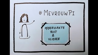 Oppervlakte ruit en vlieger berekenen  Wiskunde uitleg vmbo [upl. by Jeffries]