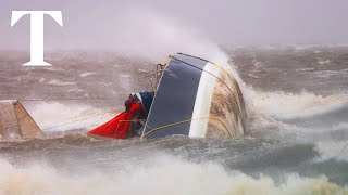 Hurricane Helene hits Florida with ‘unsurvivable’ waves [upl. by Mersey]