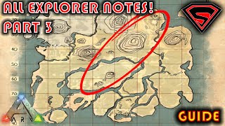 ARK SURVIVAL EVOLVED THE ISLAND ALL EXPLORER NOTES PART 3 [upl. by Innis]