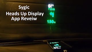 Sygic Heads Up Display App Review [upl. by Nnawaj]