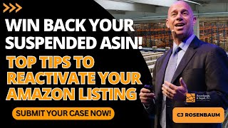 Amazon Seller How to Win Your ASIN Reactivation Appeal on Amazon amazonseller amazonsuspension [upl. by Aicatsana]