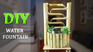 How to Make WONDERFUL BAMBOO WATER FOUNTAIN very easy [upl. by Letsirc354]