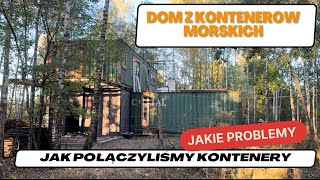 Samodzielnie buduje dom z kontenerów  jak zabudowałem przestrzeń między kontenerami [upl. by Annauqaj]