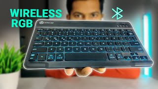 iClever BK04 Wireless Keyboard with RGB backlit [upl. by Zeugirdor788]