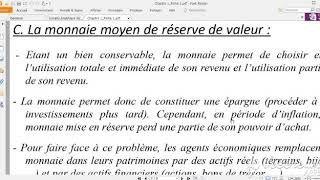 Les fonctions de la Monnaie partie 2 [upl. by Gipsy]