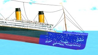 Titanic Sinking Animation  Floating Sandbox [upl. by Gapin256]