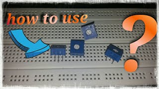 How to use a trimpot or potentiometer on breadboardeasy fully explained [upl. by Annehcu]