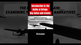 Introduction to the Battle of Britain Key Dates and Events [upl. by Ardnu]