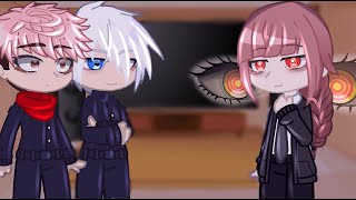 Jujutsu Kaisen React To Makima As New Sorcerer  Gacha React [upl. by Naejarual]