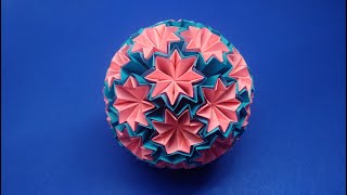 Origami Kusudama VenusHow to make origami Venus with paperKusudama Flower Venus [upl. by Lechar738]