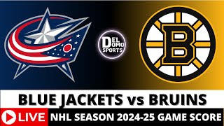 COLUMBUS BLUE JACKETS VS BOSTON BRUINS LIVE 🏒 NHL Game Score Radio PlaybyPlay  Nov 18 2024 [upl. by Mila]