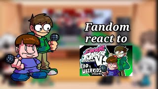 Fandom react to Friday Night Funkin Online vs Edd Tord amp Uberkids  Friday Night Funkin  FNF Mod [upl. by Adnamar]