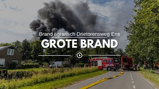 Grote brand Agrarisch in Ens [upl. by Pauletta]