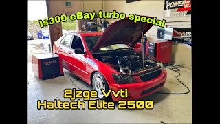 Is300 w Ebay Turbo kit Goes On Dyno [upl. by Nydnarb]