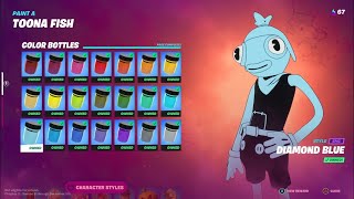 Fortnite Where to find All Toona Fish Bottle  Every Locations  How to Unlock Every Color Style [upl. by Plotkin]