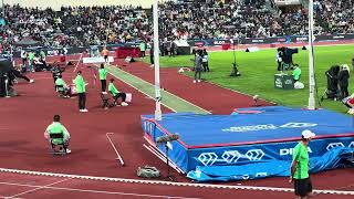 KC LIGHTFOOT wins men’s pole vault in 582m at 2024 Oslo Diamond League Bislett Games [upl. by Timothee]