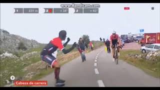 Amazing Contador wins 20 stage Alto de lAngliru Chris Froome takes Vuelta 2017 [upl. by Dillie]