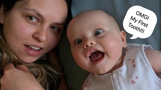 Babys First Tooth🦷👀  27 Week Old  Life Update Vlog [upl. by Etteuqaj]