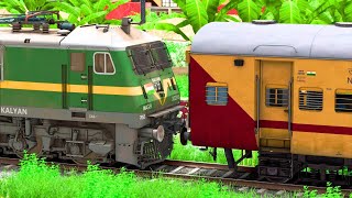 WAG9 SHUNTING ICF UTKRISHT EXPRESS TRAIN  BUMPY RAILROAD Train Simulator  Railwork  NTG GAMING [upl. by Gavini]