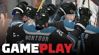 9 Minutes of NHL 19 Gameplay [upl. by Ainat]