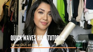 Quick Waves  Blow Out at Home  Vithya Hair and Makeup [upl. by Warder]