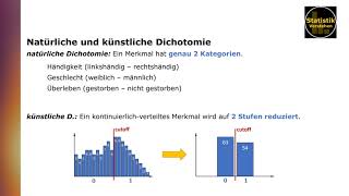 Natürlich und künstlich dichotome MerkmaleVariablen [upl. by Ritchie]