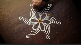 3 2 Rangoli Designs 🌺Simple Rangoli Designs🌺Rangoli idea 🌺Easy Rangoli Designs [upl. by Anaic]