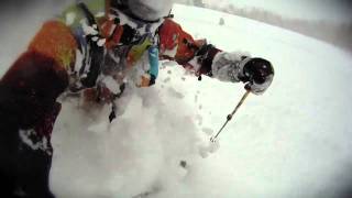 Canyons deep powder skiing POV [upl. by Cocke]