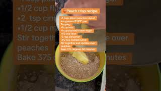 Peach crisp recipe [upl. by Rock]