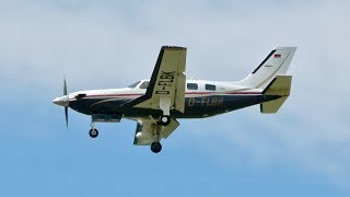 4K Piper PA46500TP Malibu Meridian  DFLBK  ISN Air Operations [upl. by Najed]