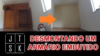 Desmontando um Armário Embutido antigo  Timelapse [upl. by Garnet]