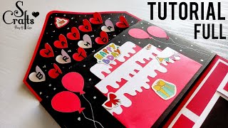 Happy birthday card 🎂 handmade full video tutorial  easy handmade greeting card ideas  S Crafts [upl. by Innek532]