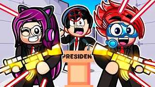 Protege al PRESIDENTE en ROBLOX RIVALS con mi FAMILIA  Karim Juega [upl. by Ymmit411]