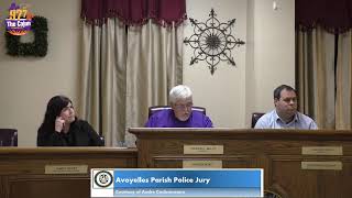 Avoyelles Parish Police Jury Committee Meeting [upl. by Eelannej852]