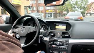 Driving in a Mercedes E200 Cabrio Part 3 [upl. by Lytsirhc]