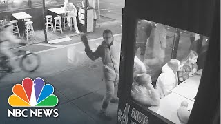 Video Captures Man Throwing Brick At NYC Gay Bar [upl. by Ik306]