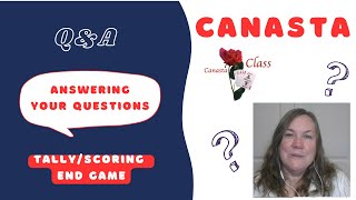 How to play American Modern Canasta scoring tally end game score QampA on Real Canasta canasta [upl. by Oiram]