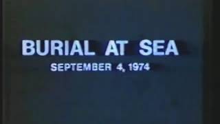 Burial At Sea of Soviet Submariners from Hughes Glomar Explorer  September 4 1974 [upl. by Nalod]