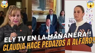 TOMALA POR PEDINCHE CLAUDIA DEJA EN RIDÍCULO AL GOBERNADOR DE JALISCO ALFARO EN LA MAÑANERA [upl. by Hayouqes]