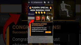 FREE FIRE PUSHPA 2 BUNDLE REDEEM CODE  FREE FIRE REDEEM CODE 12 DECEMBER  FF REDEEM CODE TODAY [upl. by Enaamuj736]