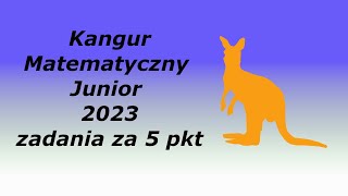 Kangur Matematyczny Junior 2023 odpowiedzi i rozwiązania część IV [upl. by Alletsyrc]