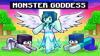 Playing as a MONSTER GODDESS in Minecraft [upl. by Kcirde411]