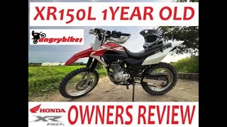 HONDA XR150L 1 YEAR OLD REVIEW ANGRYBIKES [upl. by Naibaf]