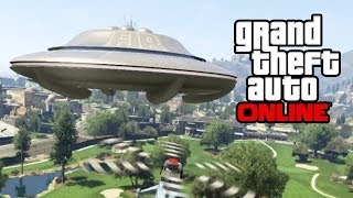 GTA 5 Online  Secret UFO Mission How To Get A Flying UFO Skylift amp Alien Car GTA V [upl. by Ambrogio638]