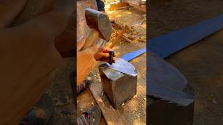 Simple Knife Making With an Old Saw Blade short shorts knife trending handmade diy blade saw [upl. by Dviad]