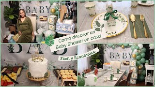 Como decorar un Baby Shower en casa sencillo y economico [upl. by Haldane]