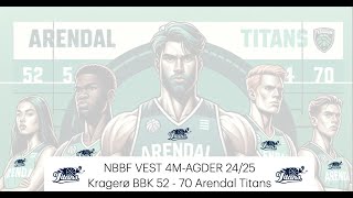 NBBF VEST 4MAGDER 202425  Kragerø BBK 5270 Arendal Titans 021124 [upl. by Clem]