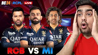 LIVE RCPL FIRST MATCH RCB Vs MI RC 24 REAL CRICKET 24 HARD MODE [upl. by Nnylyrehc]